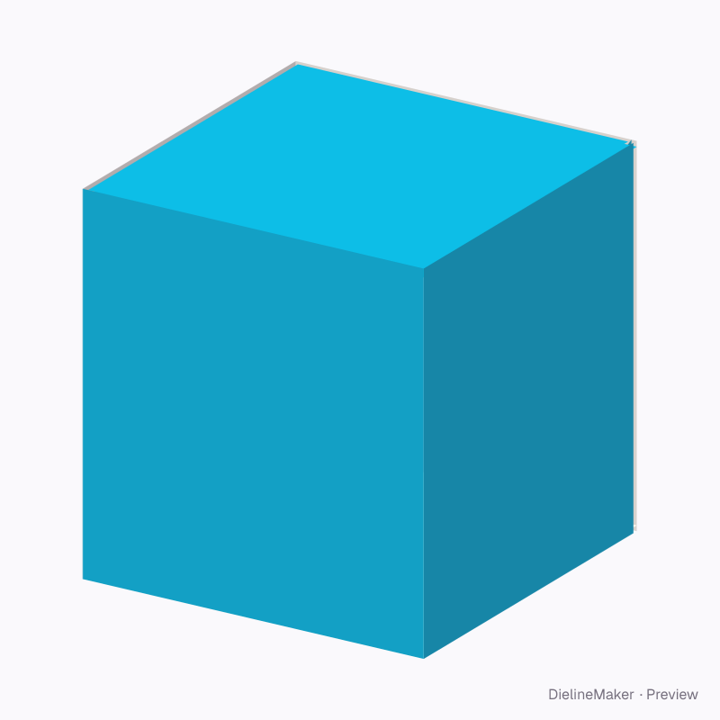 200 mm cube parcel carton — Centre special full overlap box