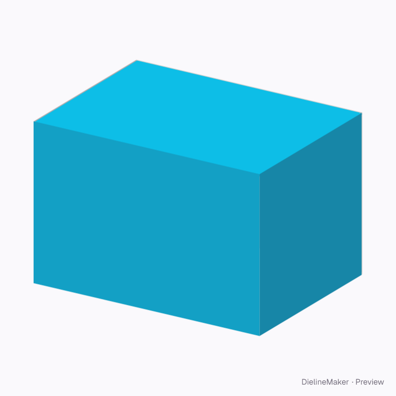 Housewares shipping carton — Centre special full overlap box