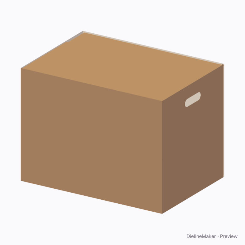 Double-wall overlap carton 500×350×350
