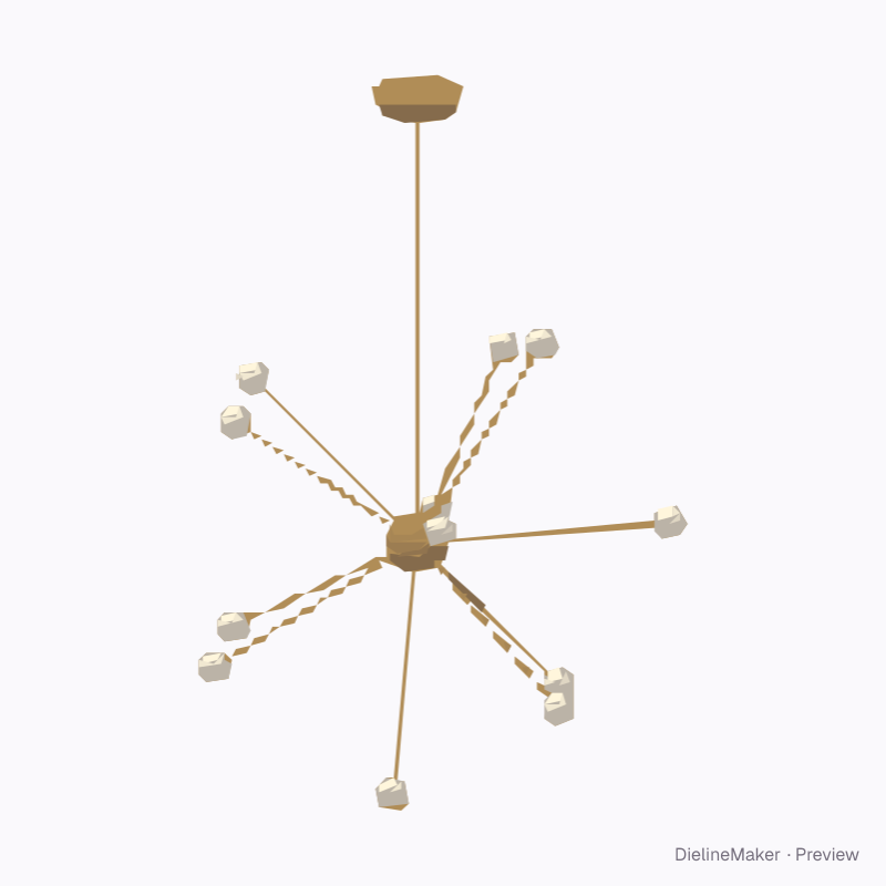 Sputnik chandelier