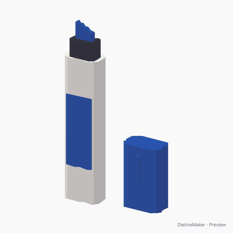 Chisel-tip highlighter