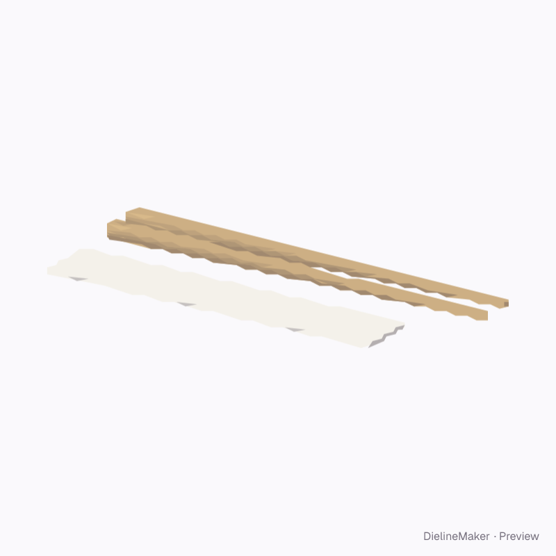 Restaurant chopsticks in printed sleeve