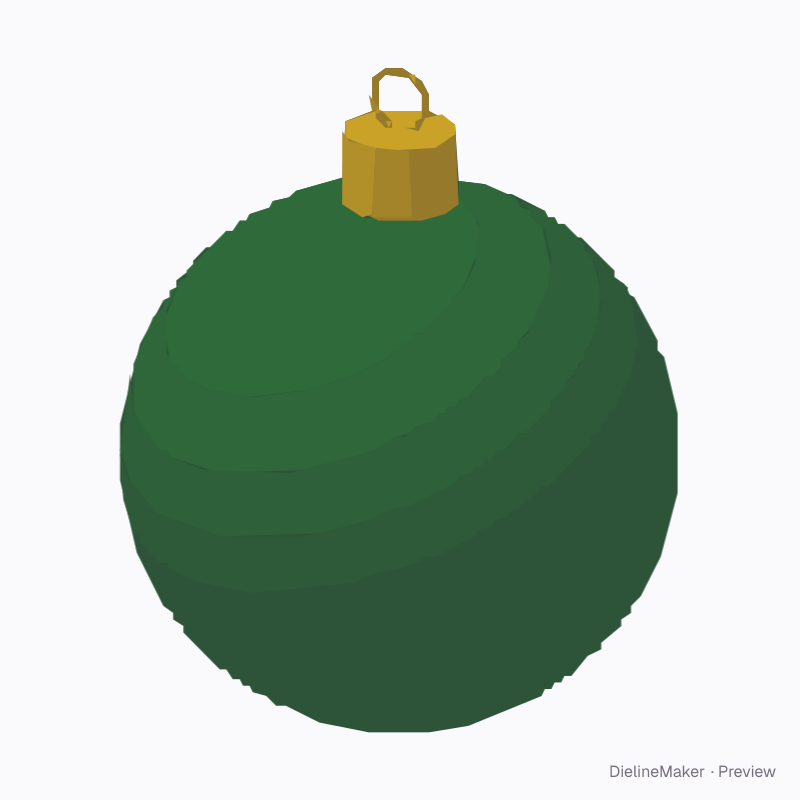 Large matte bauble