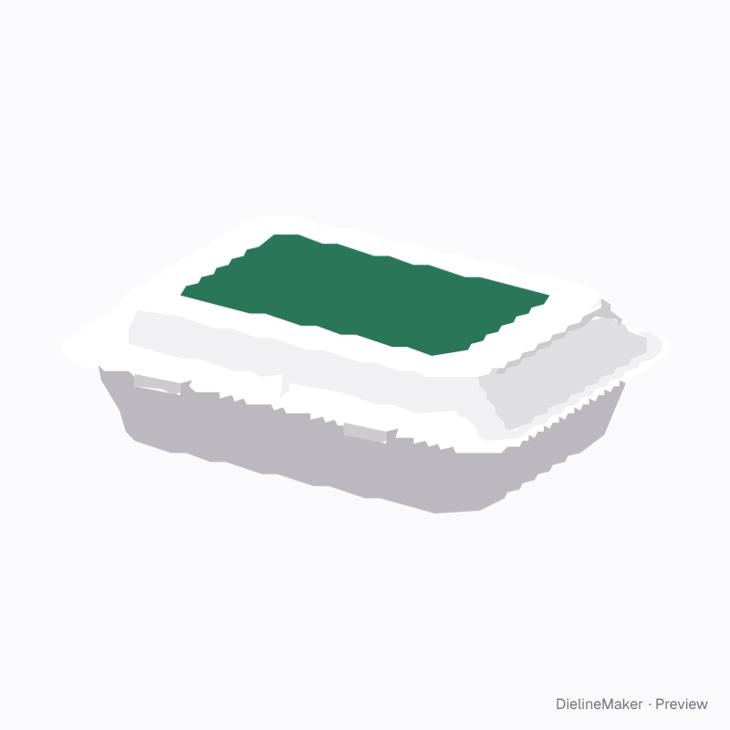Snack clear food clamshell