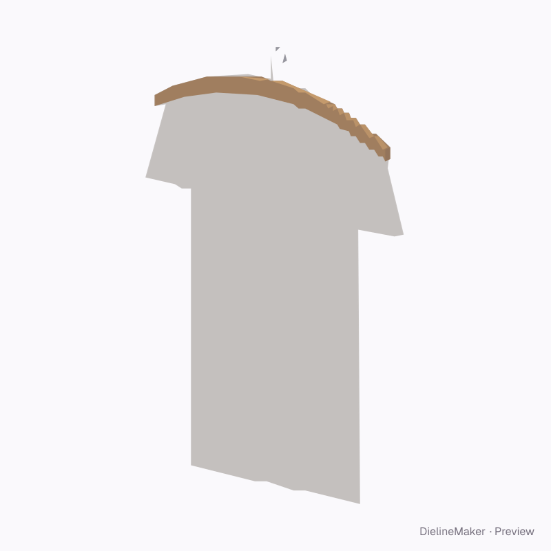 T-shirt hanging on a wooden hanger