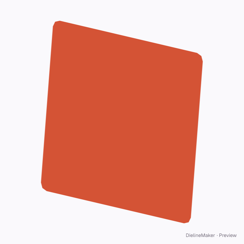 120 mm square coaster