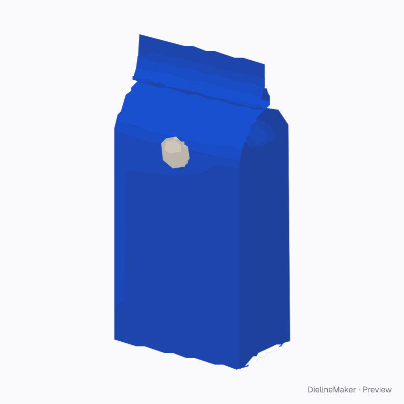 Zipper flat-bottom coffee pouch 250 g