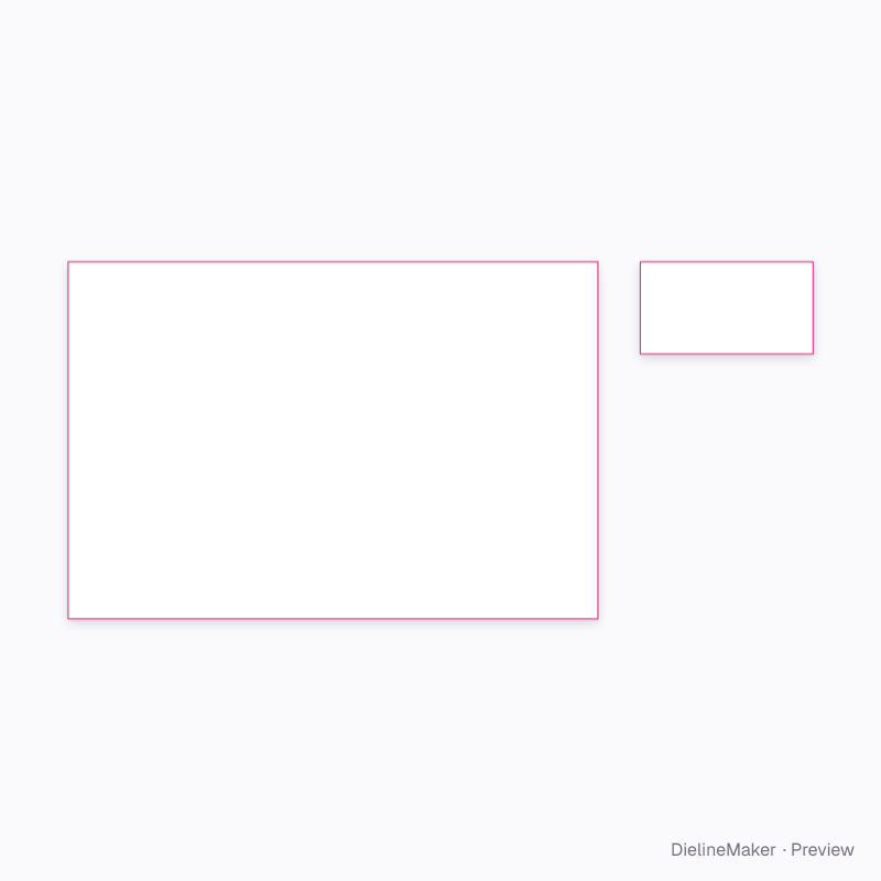 Small coffee sample bag flat dieline