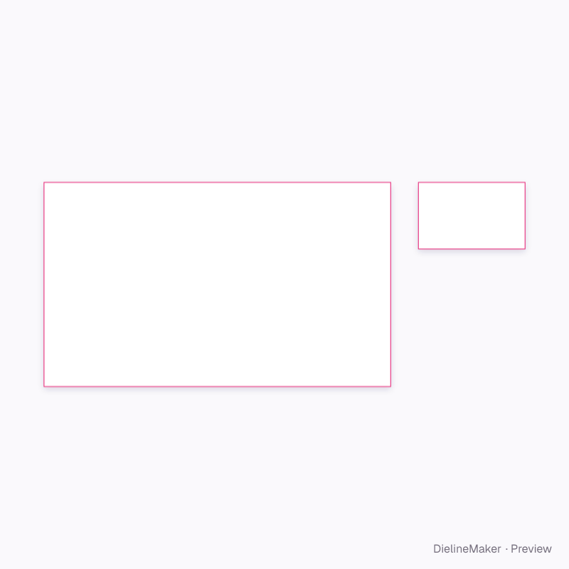Flat-bottom bag flat dieline