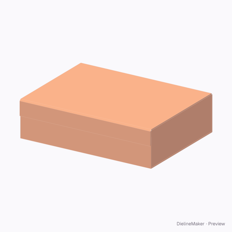 Corporate welcome presentation box — Collapsible magnetic box