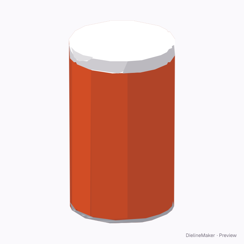 Family-size composite can