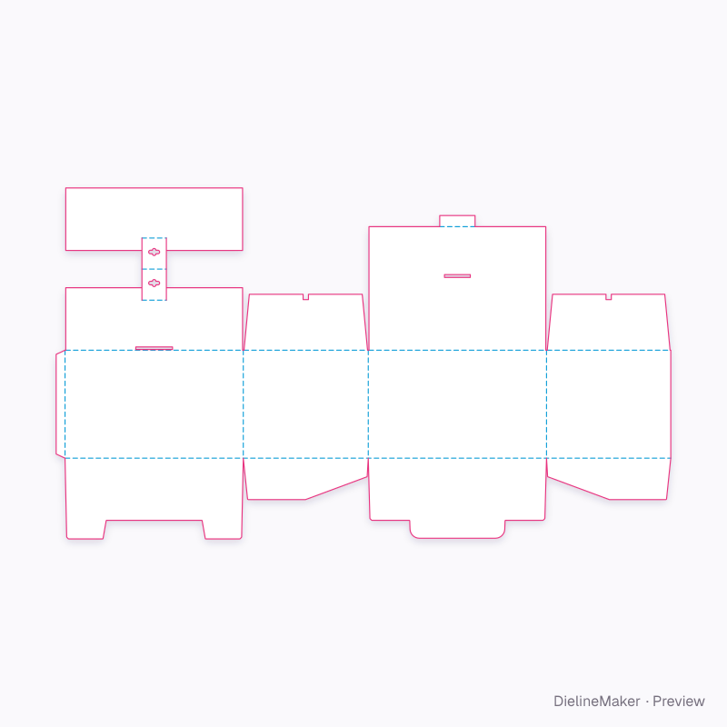 Flat dieline preview
