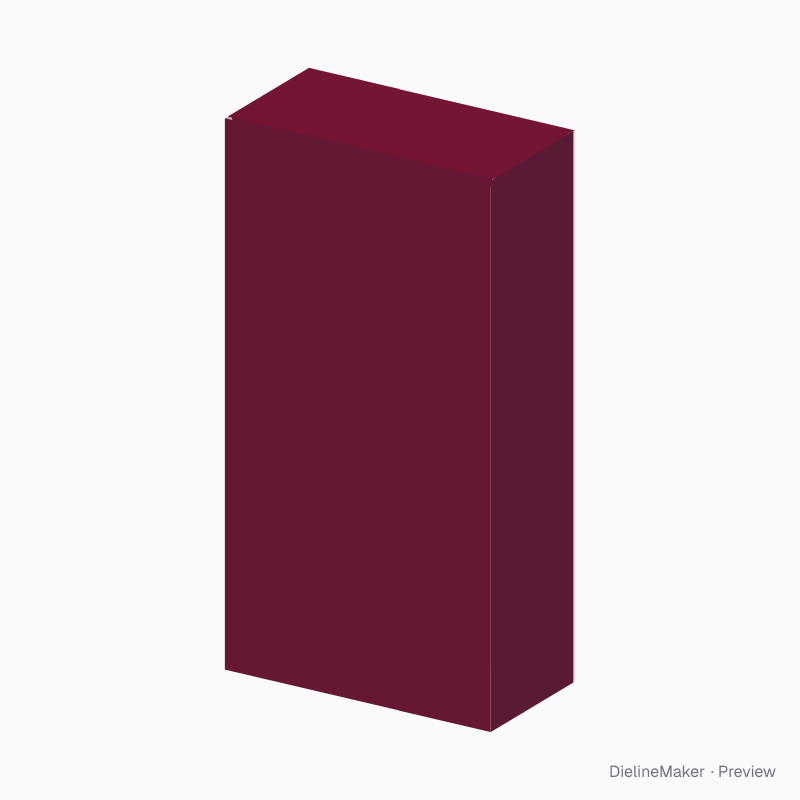 Two-bottle wine box 180×90×340