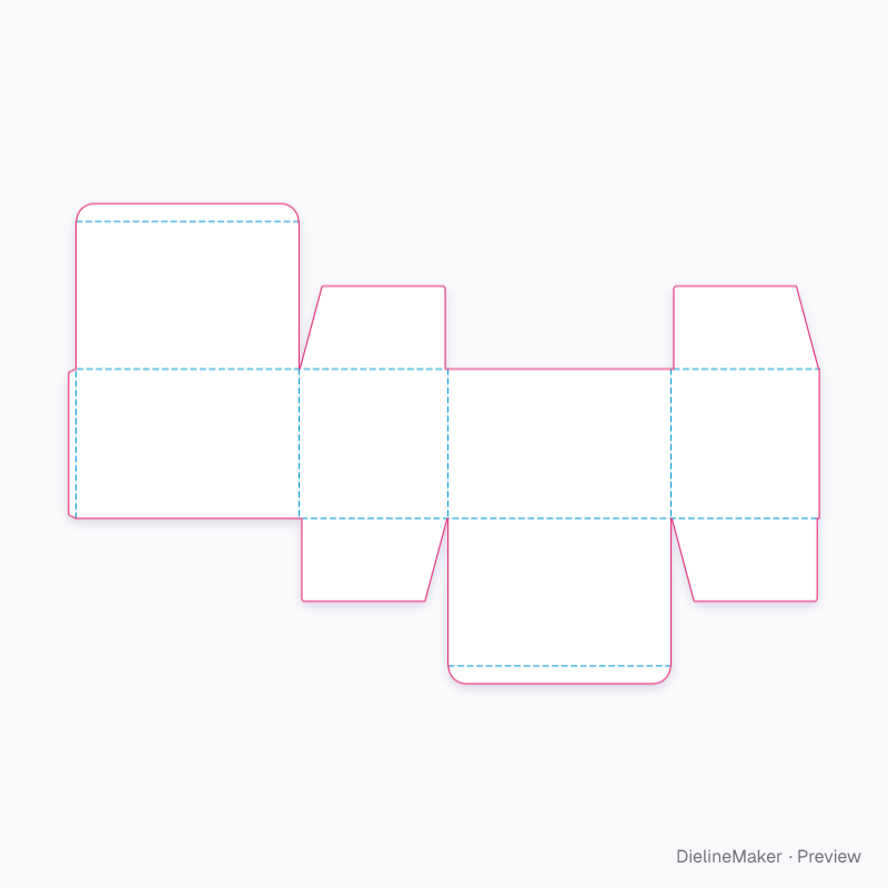 Modular 600 × 400 shipping carton — Corrugated tuck-end box flat dieline