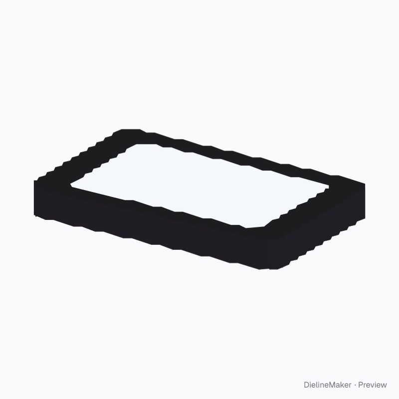 Rectangle eye shadow palette, 8 pans