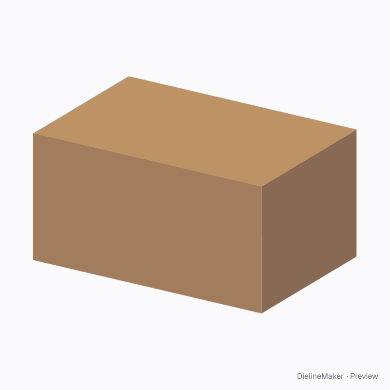 Flat-top fulfilment box 300×200×150