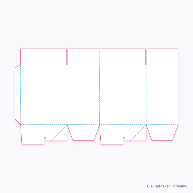 Flat dieline preview