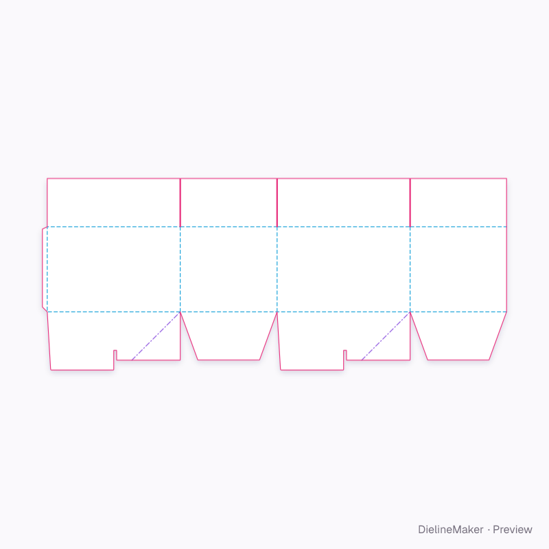 Flat dieline preview