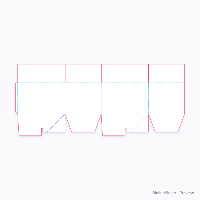 Archive storage carton — Crash-lock shipper flat dieline