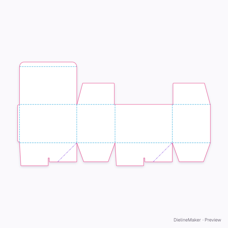 Modular 600 × 400 shipping carton — Crash-lock tuck-top box flat dieline
