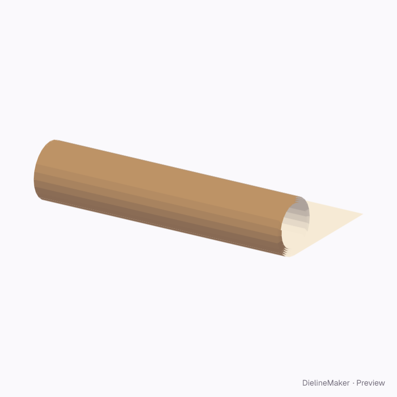 Single-face roll 1000 wide