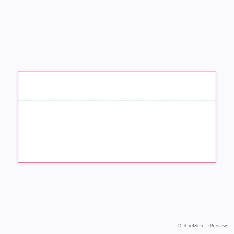 Creased corrugated sheet flat dieline