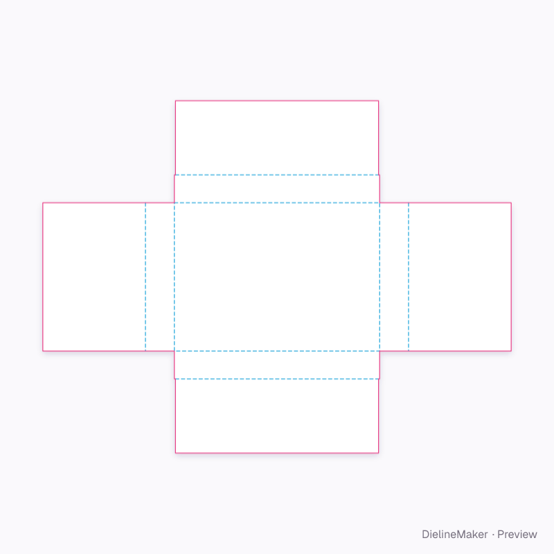 A4 book wrap 305×220×40 flat dieline