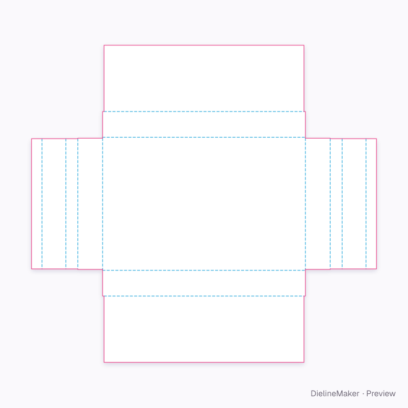Flat dieline preview