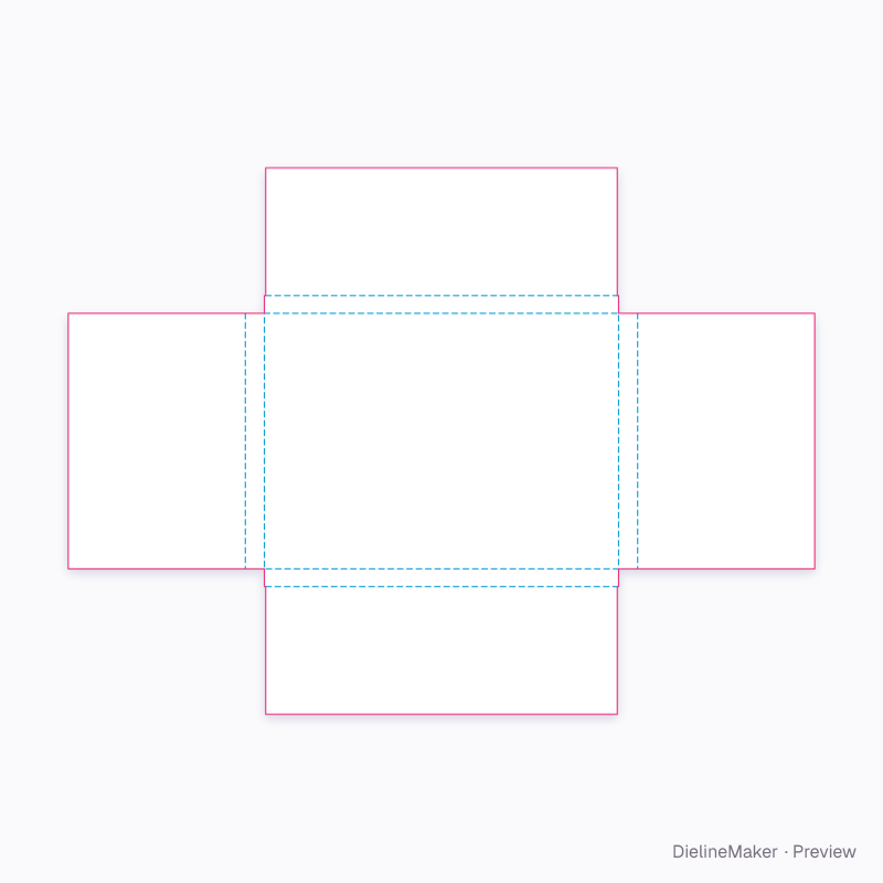 Flat dieline preview