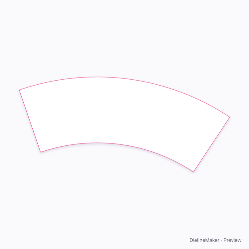 Cup 4 oz flat dieline