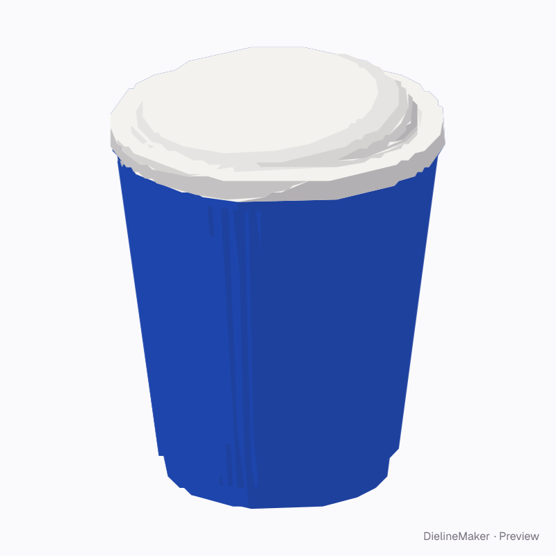Ripple-wall cup 8 oz