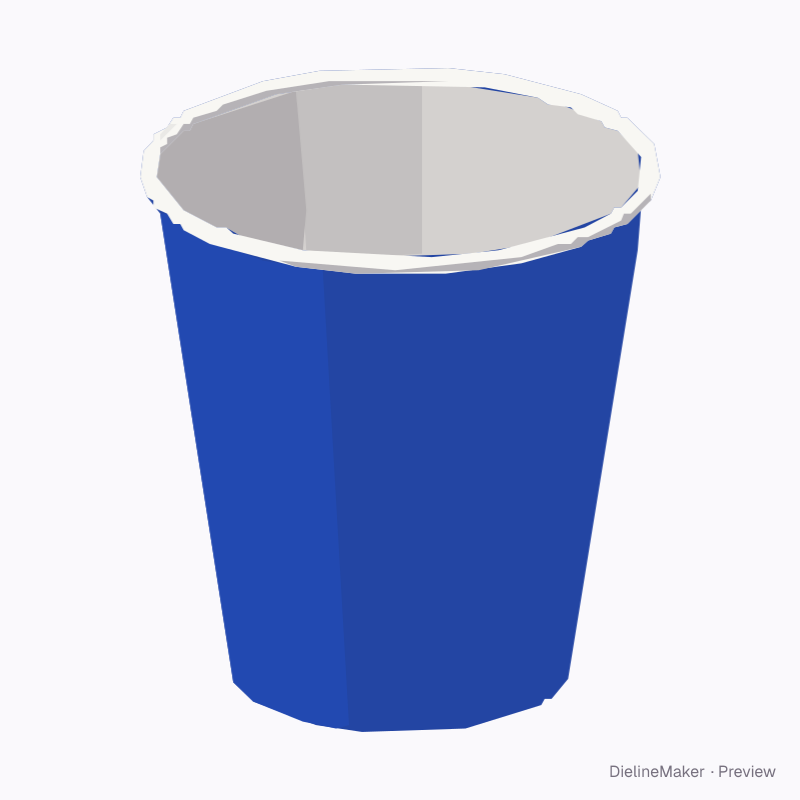 72 × 78 mm paper cup