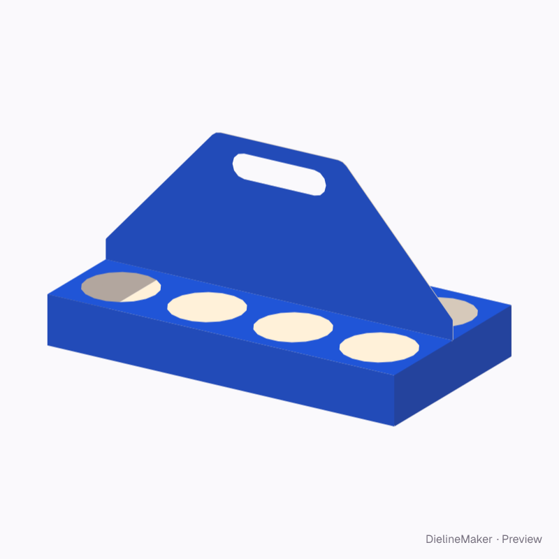 Eight medium cups carrier — Cup carrier