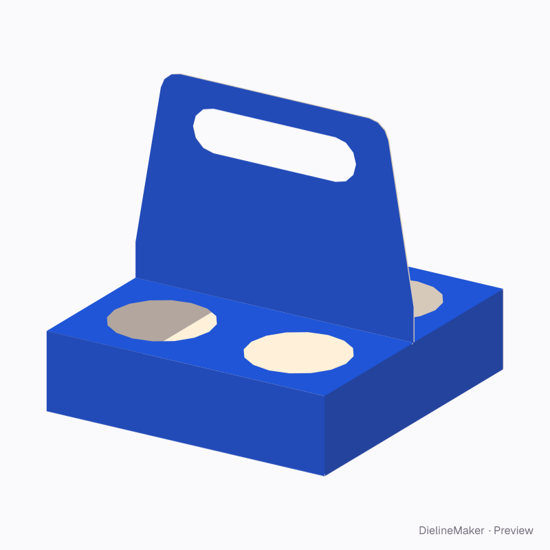 Four small cups carrier — Cup carrier