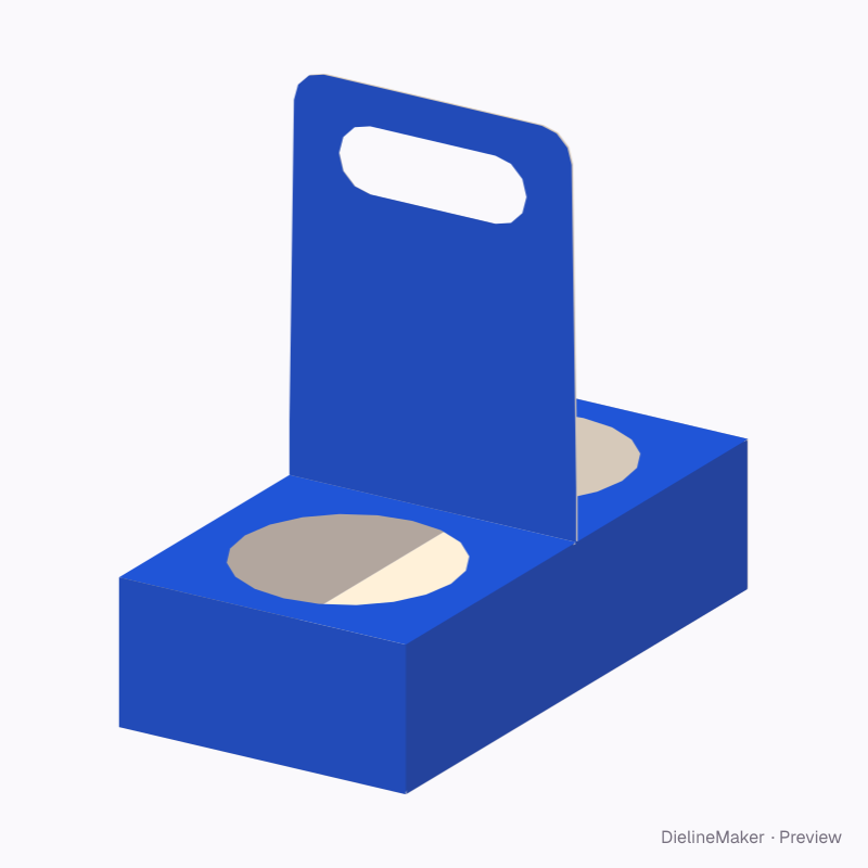 Large cup pair carrier — Cup carrier