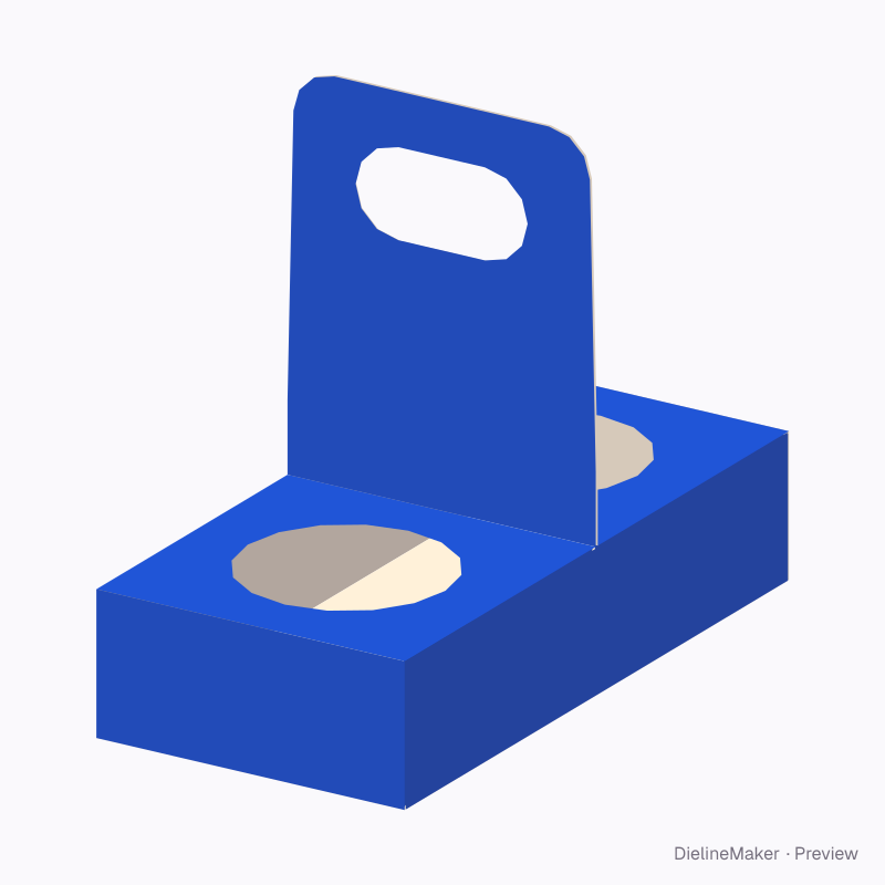 Small cup pair carrier — Cup carrier
