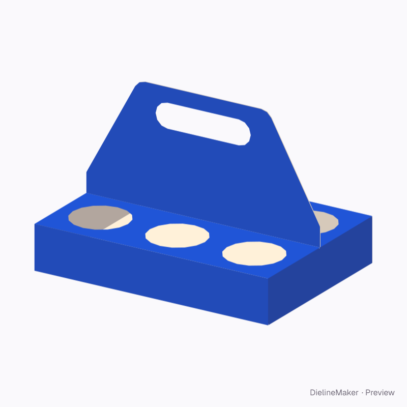 Six small cups carrier — Cup carrier