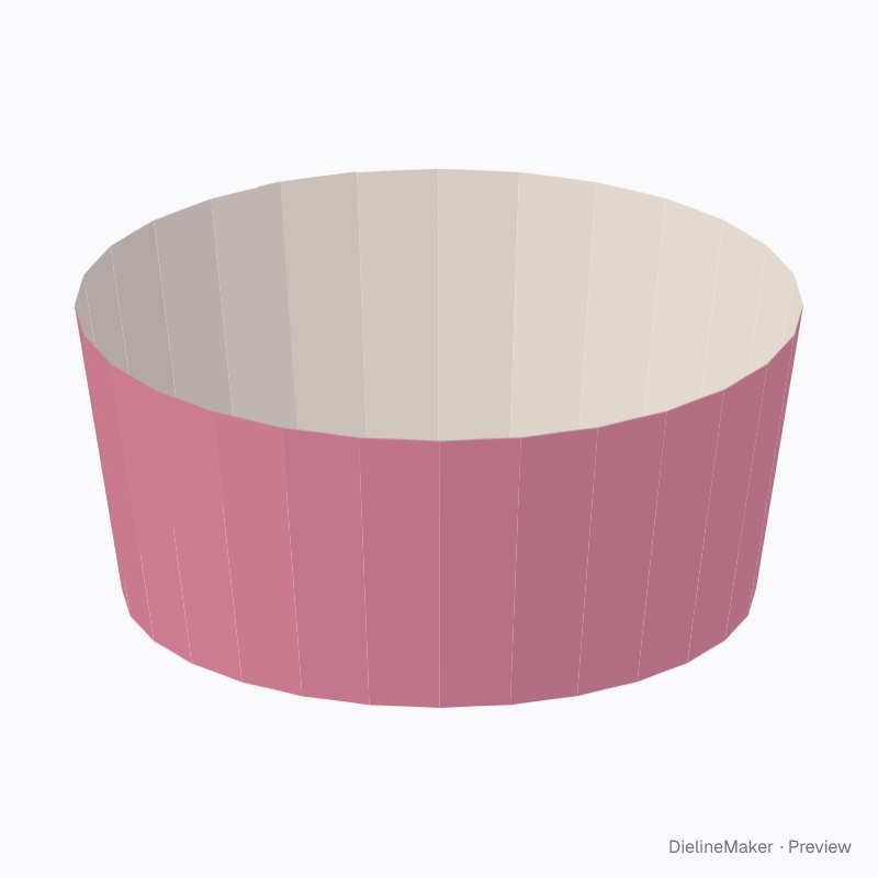 Dessert cake cup sleeve 8 oz