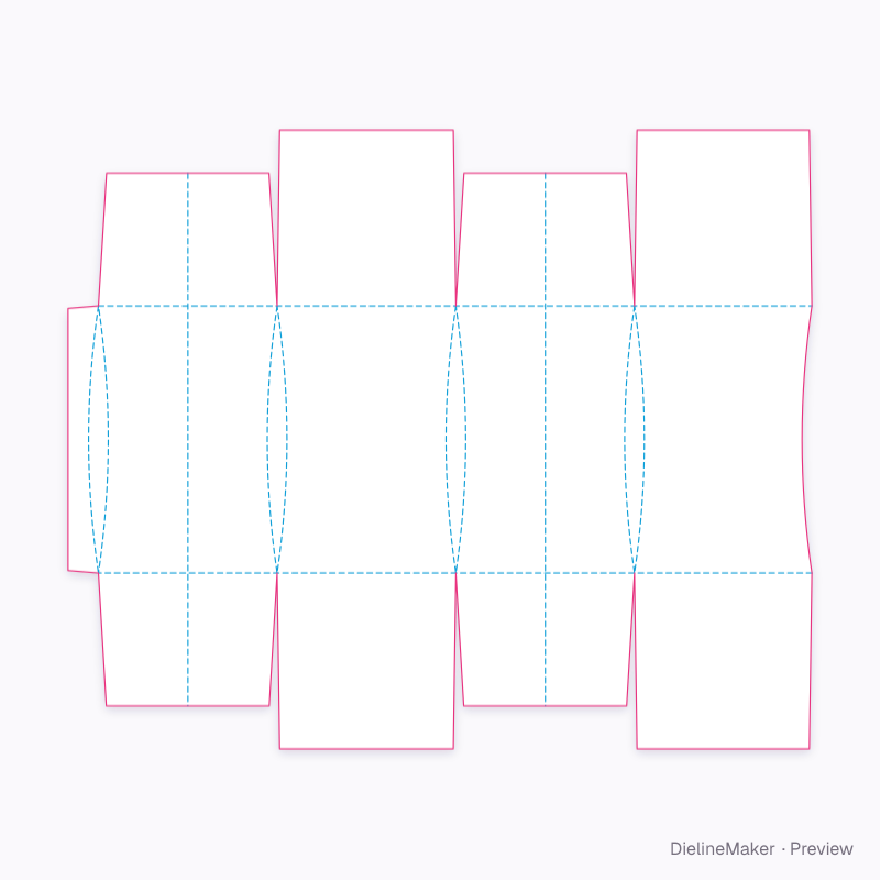 Flat dieline preview
