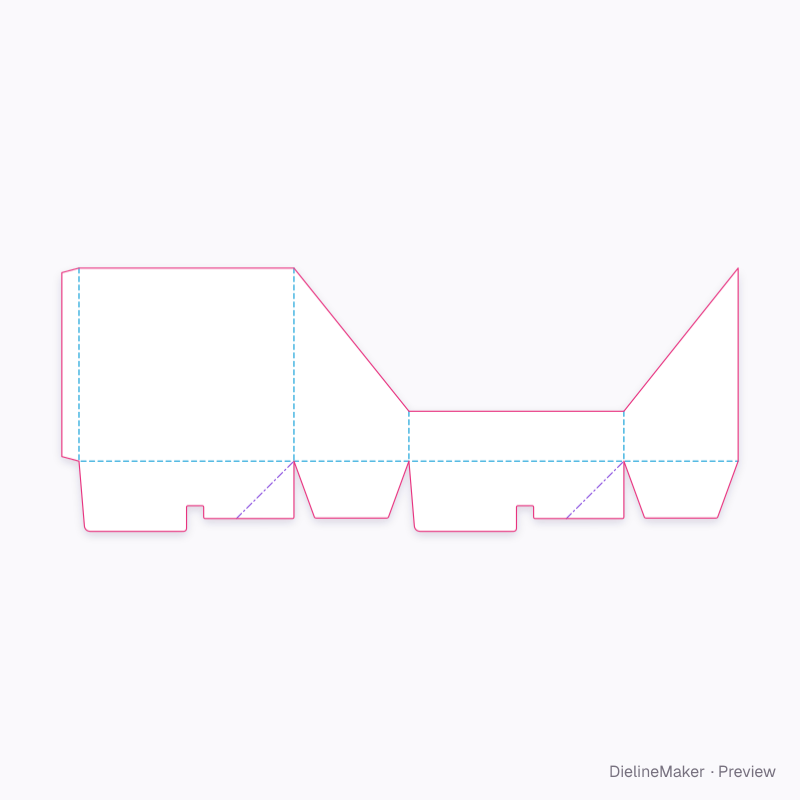 Flat dieline preview