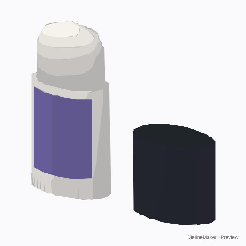 Wide deodorant stick