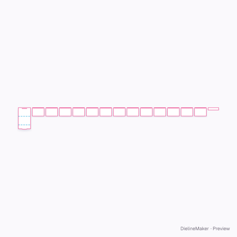 Wire-O flip desk calendar flat dieline