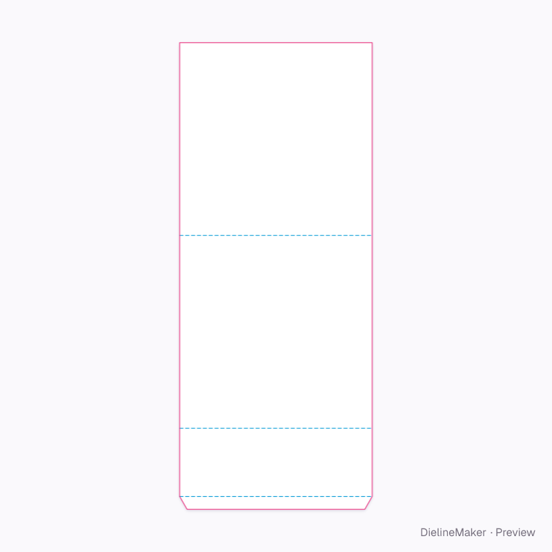 Square desk calendar flat dieline