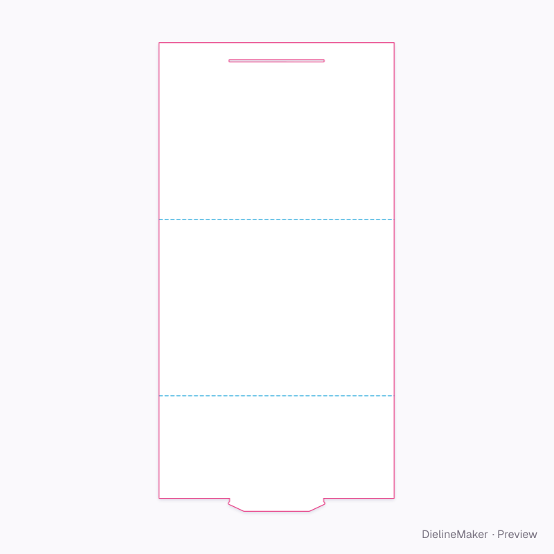 120 × 90 mm desk calendar flat dieline