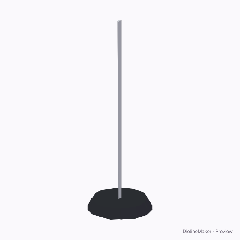 Desk flag with table stand
