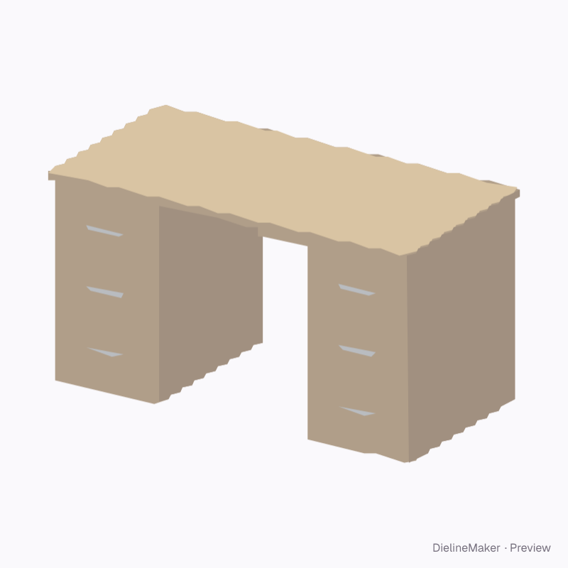 Twin-pedestal desk