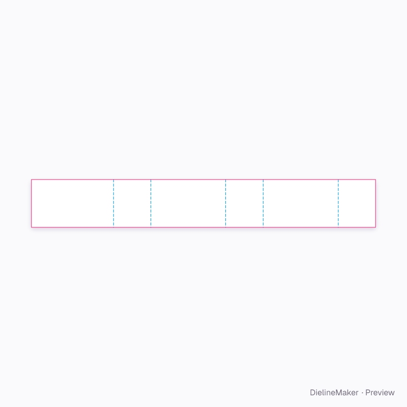 Diagonal compartment insert flat dieline