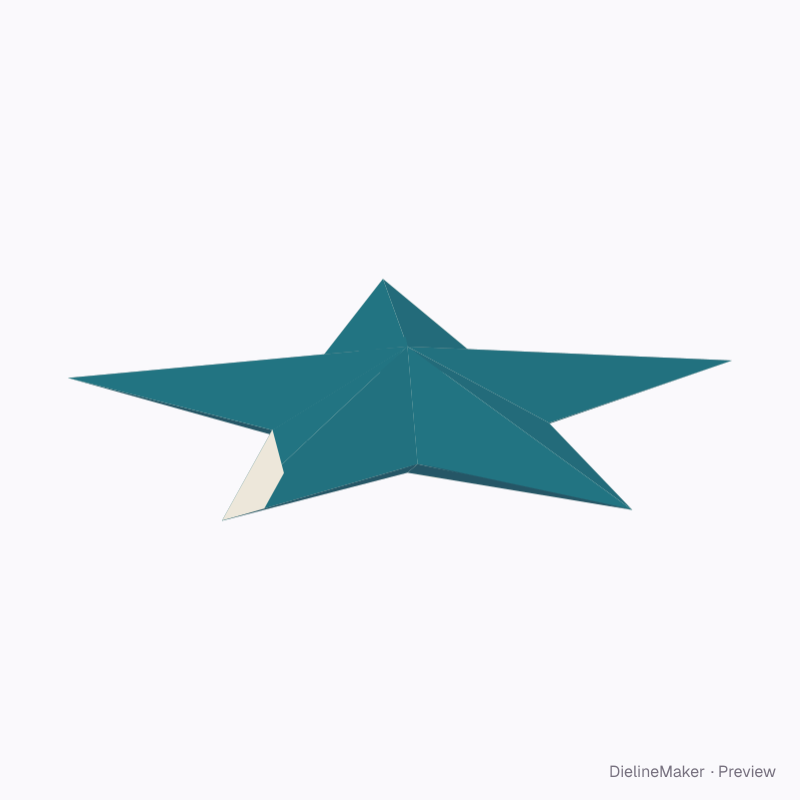 Hollow dimensional star