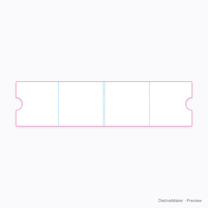 Two-disc pocket folder flat dieline
