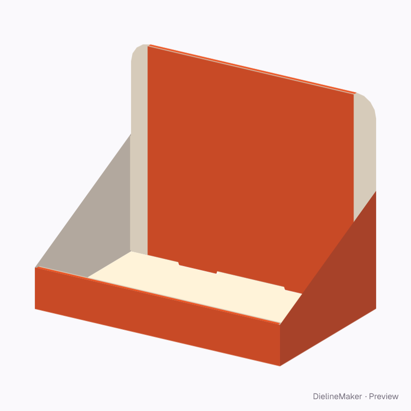 Travel care counter tray — Counter display